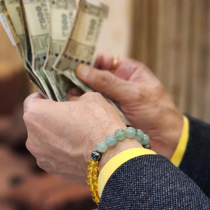 Money Magnet Crystal Bracelet – Attract Wealth & Abundance (With Certificate)